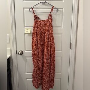 Floral Red Maxi Dress | Old Navy